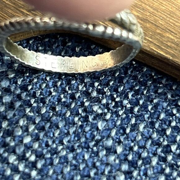 Vintage Sterling Silver Wrap Around Snake Ring Size 8 - Picture 4 of 5